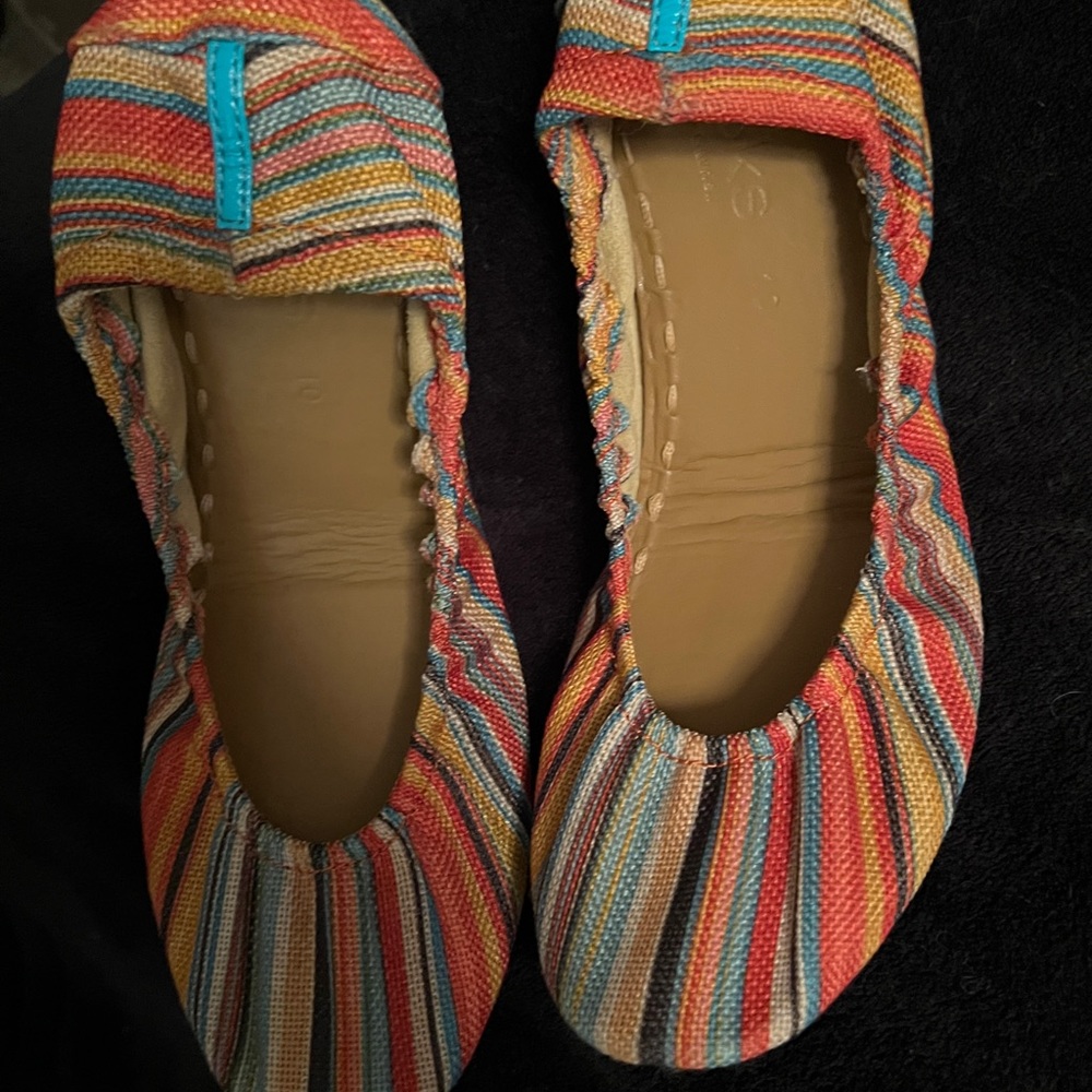 Tieks Sunset Stripe Flats.